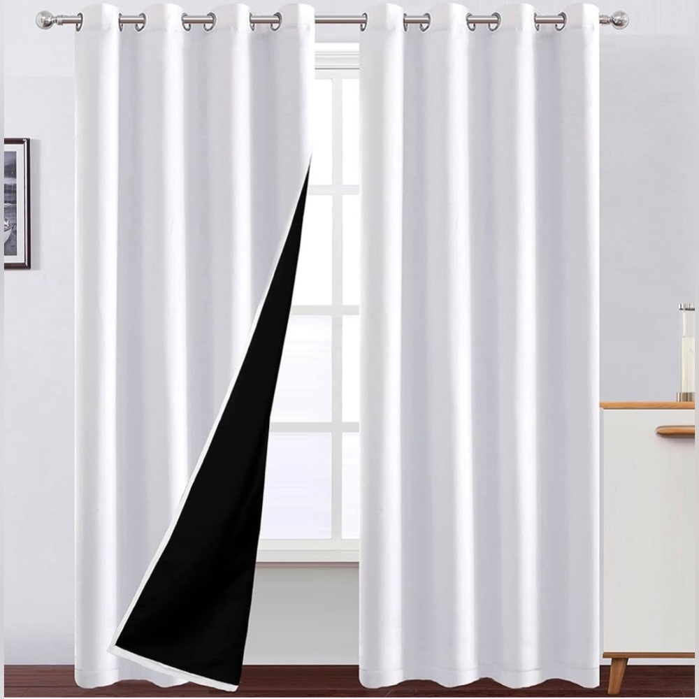 Lemomo Thermal Black Out Curtains 52”x95”
